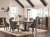 Phelps 8-Piece Rectangular Trestle Dining Set Antique Noir and Grey image