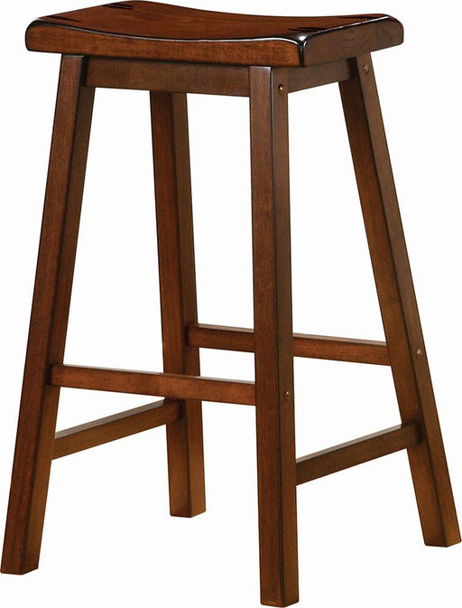 Durant Wooden Bar Stools Chestnut (Set of 2) image