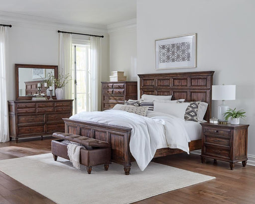 Avenue 4-piece Eastern King Bedroom Set Weathered Burnished Brown image