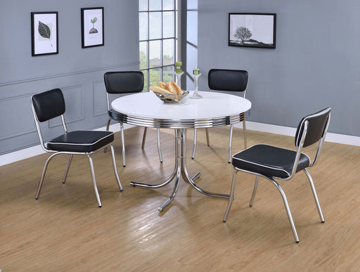 Retro 5-piece Round Dining Set image