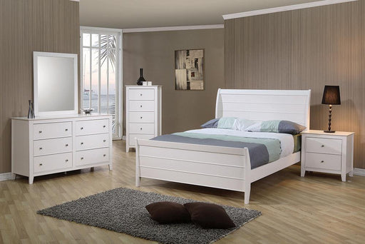 Selena Bedroom Set Sleigh Headboard Buttermilk image