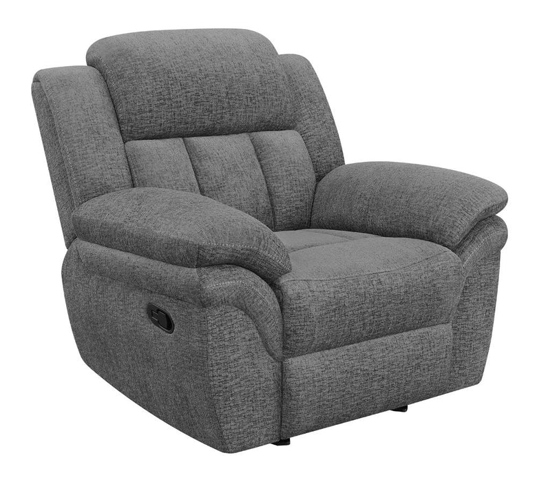 Bahrain Upholstered Glider Recliner Charcoal image