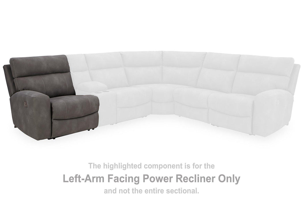 Next-Gen DuraPella Power Reclining Sectional Loveseat with Console