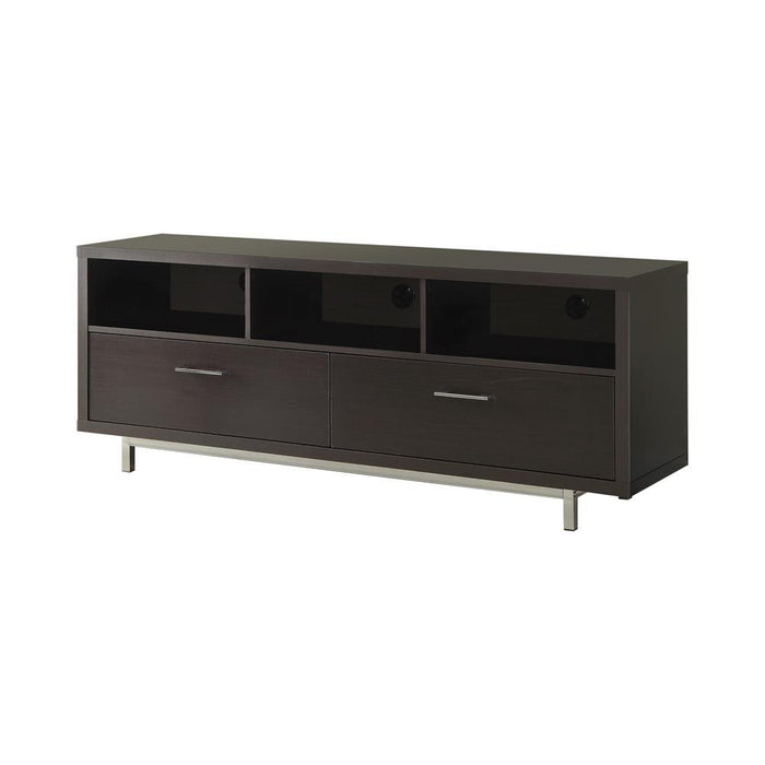 Casey 2-drawer Rectangular TV Console Cappuccino