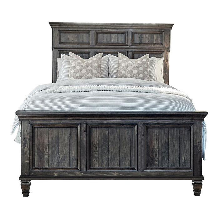 Avenue California King Panel Bed Weathered Burnished Brown