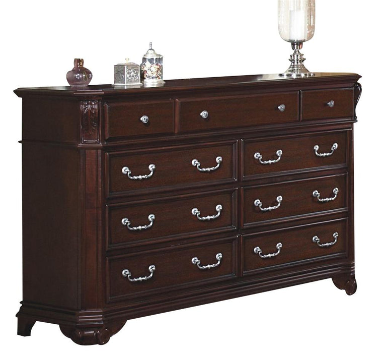 New Classic Emilie 9 Drawer Dresser in English Tudor