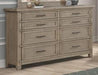 New Classic Furniture Fairfax 8 Drawer Dresser in Driftwood image