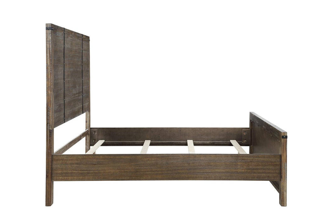 New Classic Furniture Galleon California King Bed in Weathered Walnut