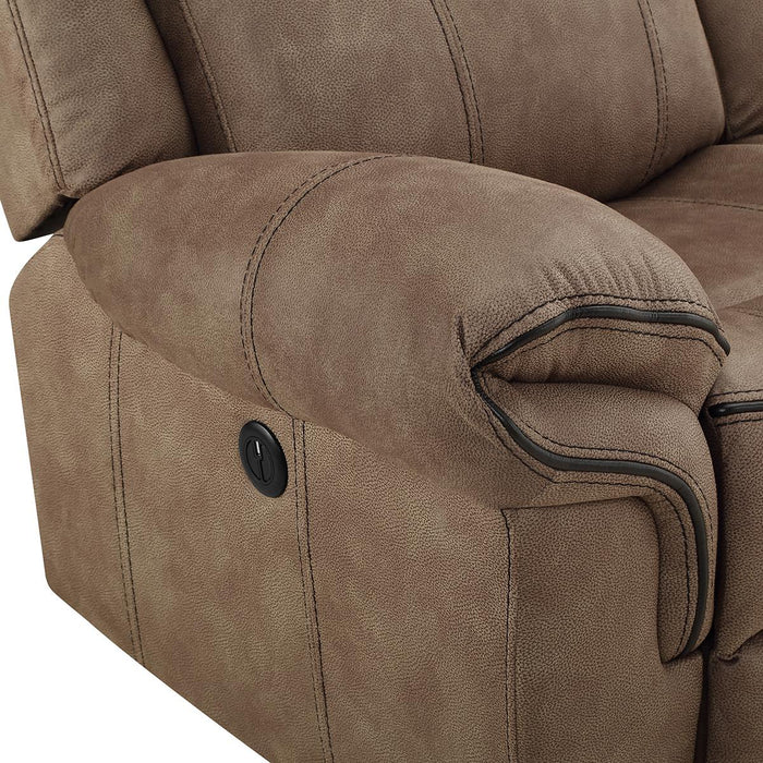 New Classic Furniture Harley Sofa with Power Footrest in Light Brown