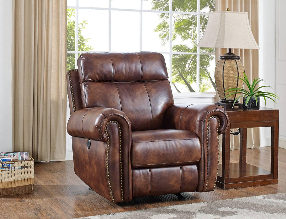 New Classic Roycroft Glider Recliner in Pecan